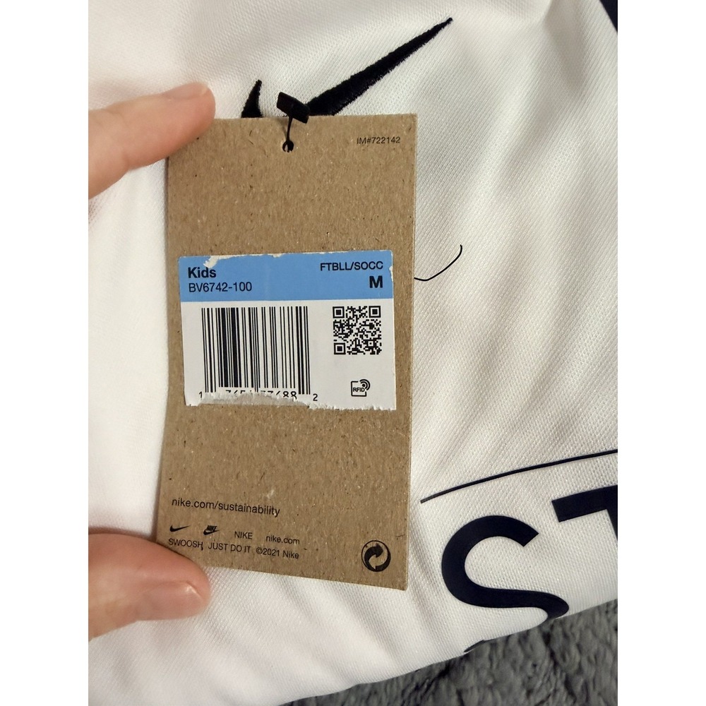 Nike FC Miami City White Soccer Jersey #4 STRIVE Football Group Kids Medium - Picture 5 of 5